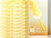 40 Count Disposable Microfiber Duster Refills for Swiffer - 360° Heavy Duty Refills (Handle Not Included)